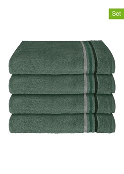 Schiesser Ręczniki (4 szt.) "Skyline" w kolorze ciemnozielonym do rąk ze sklepu Limango Polska w kategorii Ręczniki - zdjęcie 188941971