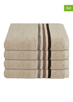 Schiesser Ręczniki (4 szt.) "Skyline" w kolorze beżowym do rąk ze sklepu Limango Polska w kategorii Ręczniki - zdjęcie 188941980