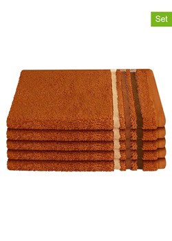 Schiesser Ręczniki (5 szt.) ''Skyline" w kolorze pomarańczowym dla gości ze sklepu Limango Polska w kategorii Ręczniki - zdjęcie 188942063