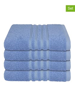 Schiesser Ręczniki (4 szt.) "Milano" w kolorze niebieskim do rąk ze sklepu Limango Polska w kategorii Ręczniki - zdjęcie 188942124