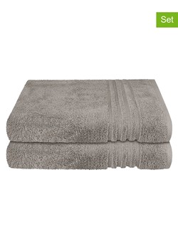 Schiesser Ręczniki prysznicowe (2 szt.) ''Milano'' w kolorze szarym ze sklepu Limango Polska w kategorii Ręczniki - zdjęcie 188942163