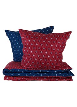 Schiesser Komplet pościeli flanelowej "Nahla" w kolorze czerwono-granatowym ze sklepu Limango Polska w kategorii Pościele - zdjęcie 188942360