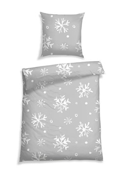 Schiesser Komplet pościeli flanelowej "Skadi" w kolorze szarym ze sklepu Limango Polska w kategorii Pościele - zdjęcie 188942391