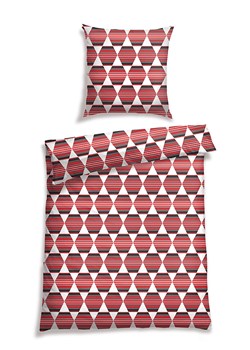 Schiesser Komplet pościeli renforcé "Castilo" w kolorze czerwonym ze sklepu Limango Polska w kategorii Pościele - zdjęcie 188942650