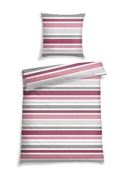Schiesser Komplet pościeli renforcé "Sally" w kolorze biało-szaro-jasnoróżowym ze sklepu Limango Polska w kategorii Pościele - zdjęcie 188942690