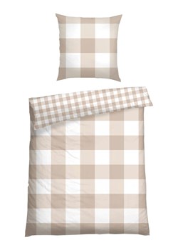 Schiesser Komplet pościeli renforcé "Melvin" w kolorze beżowo-białym ze sklepu Limango Polska w kategorii Pościele - zdjęcie 188942924