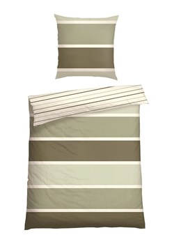 Schiesser Komplet pościeli renforcé "Brody" w kolorze khaki ze sklepu Limango Polska w kategorii Pościele - zdjęcie 188942942