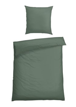 Schiesser Komplet pościeli satynowej "Ella" w kolorze ciemnozielonym ze sklepu Limango Polska w kategorii Pościele - zdjęcie 188943042