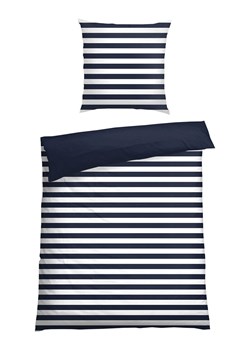 Schiesser Komplet pościeli renforcé "Mara" w kolorze granatowo-białym ze sklepu Limango Polska w kategorii Pościele - zdjęcie 188943070