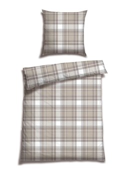 Schiesser Komplet pościeli flanelowej "Metor" w kolorze beżowym ze sklepu Limango Polska w kategorii Pościele - zdjęcie 188943092