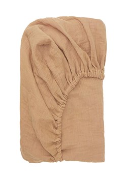 FABELAB Prześcieradło w kolorze jasnobrązowym na gumce - 65 x 50 cm ze sklepu Limango Polska w kategorii Pościel dziecięca - zdjęcie 188943240