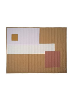 FABELAB Kocyk "Graphic" w kolorze jasnobrązowym - 200 x 150 cm ze sklepu Limango Polska w kategorii Tekstylia - zdjęcie 188943421