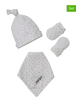 vertbaudet 3-częściowy zestaw zimowy w kolorze kremowym ze sklepu Limango Polska w kategorii Czapki dziecięce - zdjęcie 188943454