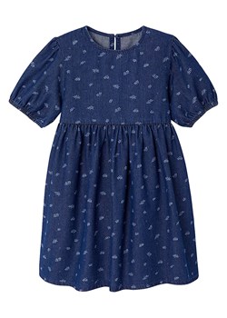 vertbaudet Sukienka dżinsowa "Louisette" w kolorze granatowym ze sklepu Limango Polska w kategorii Sukienki dziewczęce - zdjęcie 188943780