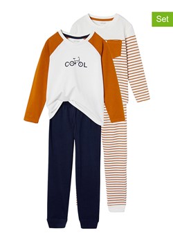 vertbaudet Piżamy (2 szt.) w kolorze pomarańczowo-granatowym ze sklepu Limango Polska w kategorii Piżamy dziecięce - zdjęcie 188944162