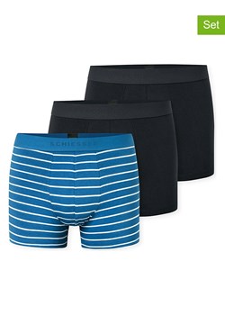 Schiesser Bokserki (3 pary) w kolorze czarno-niebieskim ze sklepu Limango Polska w kategorii Majtki męskie - zdjęcie 188945141