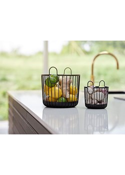 Zone Denmark Kosz "Inu" w kolorze czarnym - wys. 13,5 x Ø 10,5 cm ze sklepu Limango Polska w kategorii Pojemniki kuchenne - zdjęcie 188946082