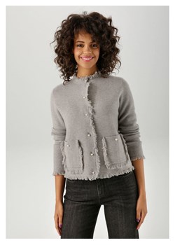 Aniston Kardigan w kolorze szarym ze sklepu Limango Polska w kategorii Swetry damskie - zdjęcie 188946574