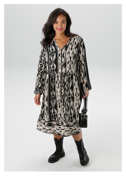 Aniston Sukienka w kolorze czarno-kremowym ze sklepu Limango Polska w kategorii Sukienki - zdjęcie 188946660