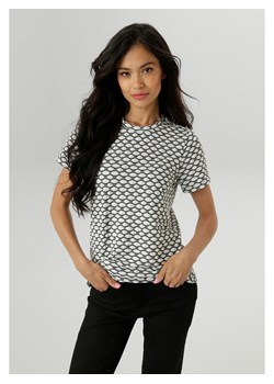 Aniston Koszulka w kolorze antracytowo-białym ze sklepu Limango Polska w kategorii Bluzki damskie - zdjęcie 188946692