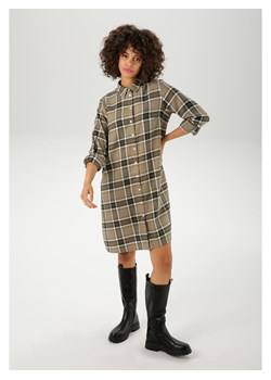 Aniston Sukienka w kolorze szarobrązowo-oliwkowym ze sklepu Limango Polska w kategorii Sukienki - zdjęcie 188946733