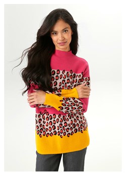 Aniston Sweter w kolorze różowo-żółtym ze sklepu Limango Polska w kategorii Swetry damskie - zdjęcie 188946832