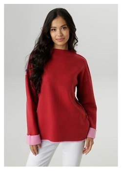 Aniston Sweter w kolorze czerwonym ze sklepu Limango Polska w kategorii Swetry damskie - zdjęcie 188946943