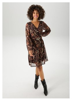 Aniston Sukienka w kolorze czarnym ze wzorem ze sklepu Limango Polska w kategorii Sukienki - zdjęcie 188946993