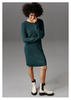 Aniston Sukienka dzianinowa w kolorze morskim ze sklepu Limango Polska w kategorii Sukienki - zdjęcie 188947002