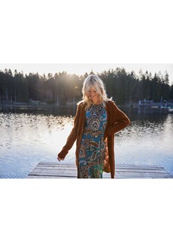 Aniston Kardigan w kolorze jasnobrązowym ze sklepu Limango Polska w kategorii Swetry damskie - zdjęcie 188947162