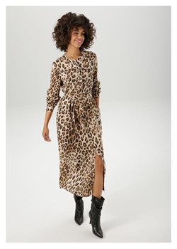 Aniston Sukienka w kolorze beżowo-jasnobrązowym ze sklepu Limango Polska w kategorii Sukienki - zdjęcie 188947182