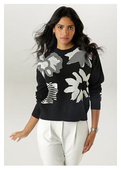 Aniston Sweter w kolorze czarnym ze sklepu Limango Polska w kategorii Swetry damskie - zdjęcie 188947301