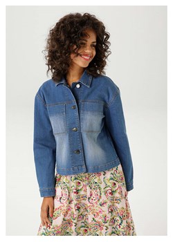 Aniston Kurtka dżinsowa w kolorze niebieskim ze sklepu Limango Polska w kategorii Kurtki damskie - zdjęcie 188947332