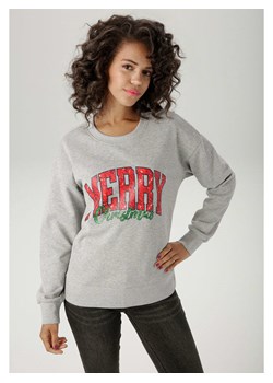 Aniston Bluza w kolorze szarym ze sklepu Limango Polska w kategorii Bluzy damskie - zdjęcie 188947364