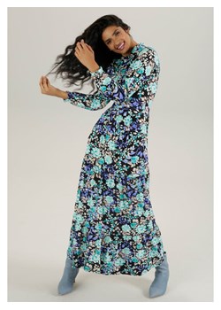 Aniston Sukienka w kolorze niebiesko-czarno-turkusowym ze sklepu Limango Polska w kategorii Sukienki - zdjęcie 188947393