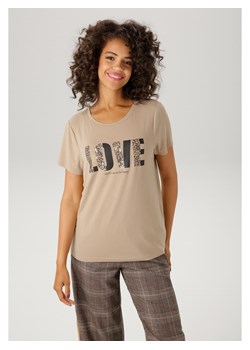 Aniston Koszulka w kolorze beżowym ze sklepu Limango Polska w kategorii Bluzki damskie - zdjęcie 188947453
