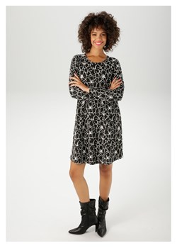 Aniston Sukienka w kolorze czarno-białym ze sklepu Limango Polska w kategorii Sukienki - zdjęcie 188947484