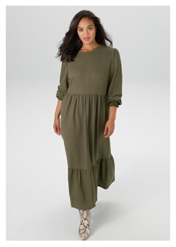 Aniston Sukienka w kolorze khaki ze sklepu Limango Polska w kategorii Sukienki - zdjęcie 188947590