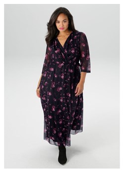 Aniston Sukienka w kolorze czarno-fioletowym ze sklepu Limango Polska w kategorii Sukienki - zdjęcie 188947723