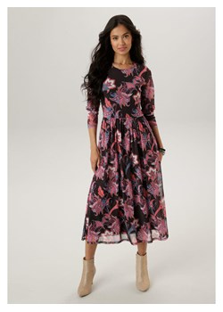 Aniston Sukienka w kolorze czarnym ze wzorem ze sklepu Limango Polska w kategorii Sukienki - zdjęcie 188947772
