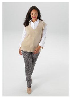 Aniston Bezrękawnik w kolorze beżowym ze sklepu Limango Polska w kategorii Swetry damskie - zdjęcie 188947830