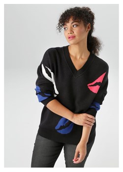 Aniston Sweter w kolorze czarnym ze sklepu Limango Polska w kategorii Swetry damskie - zdjęcie 188947860
