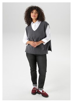 Aniston Bezrękawnik w kolorze antracytowym ze sklepu Limango Polska w kategorii Swetry damskie - zdjęcie 188948004