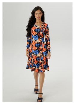 Aniston Sukienka w kolorze pomarańczowo-niebieskim ze sklepu Limango Polska w kategorii Sukienki - zdjęcie 188948080