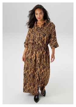 Aniston Sukienka w kolorze karmelowo-czarnym ze sklepu Limango Polska w kategorii Sukienki - zdjęcie 188948333
