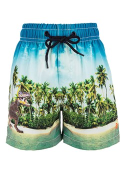 Zigzag Szorty kąpielowe "Dino" w kolorze zielono-niebieskim ze sklepu Limango Polska w kategorii Kąpielówki chłopięce - zdjęcie 188948821