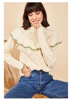 Happiness Istanbul Sweter w kolorze beżowym ze sklepu Limango Polska w kategorii Swetry damskie - zdjęcie 188950744