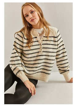 Happiness Istanbul Sweter w kolorze beżowym ze sklepu Limango Polska w kategorii Swetry damskie - zdjęcie 188950842