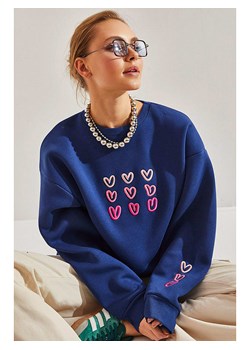 Bianco Lucci Bluza w kolorze granatowo-różowym ze sklepu Limango Polska w kategorii Bluzy damskie - zdjęcie 188950864