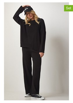 Happiness Istanbul 2-częściowy zestaw w kolorze czarnym ze sklepu Limango Polska w kategorii Swetry damskie - zdjęcie 188951214